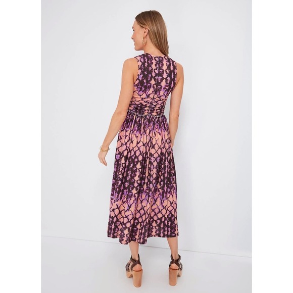 Ulla Johnson Sascha Midi Dress in Wisteria Pink Purple Size US 2 - Picture 11 of 15